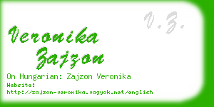 veronika zajzon business card